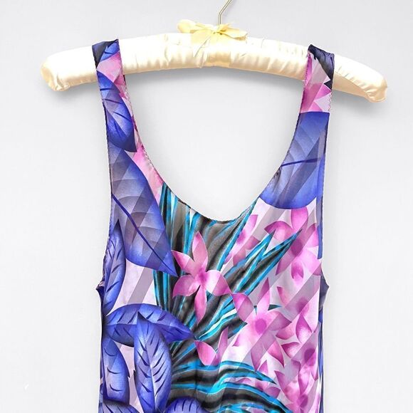 Jayre Tropical Print Nightgown Slip - Picture 2 of 8